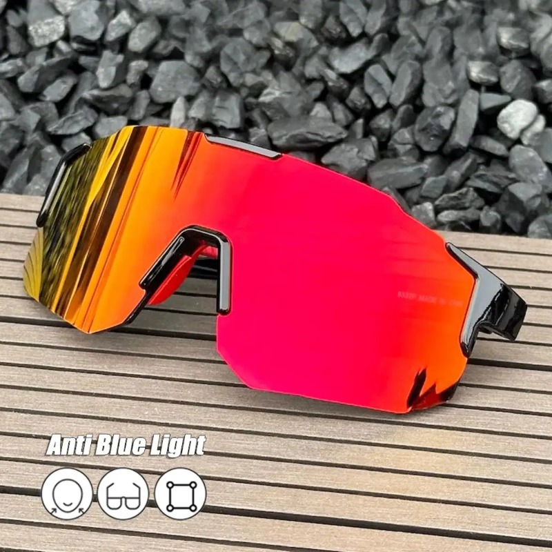 Men'S Accessories Glasses - Okulary rowerowe kwadratowe z dużą oprawką,