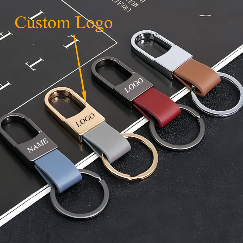 Men Accessories Logo - Modne skórzane breloki do kluczy Niestandardowe