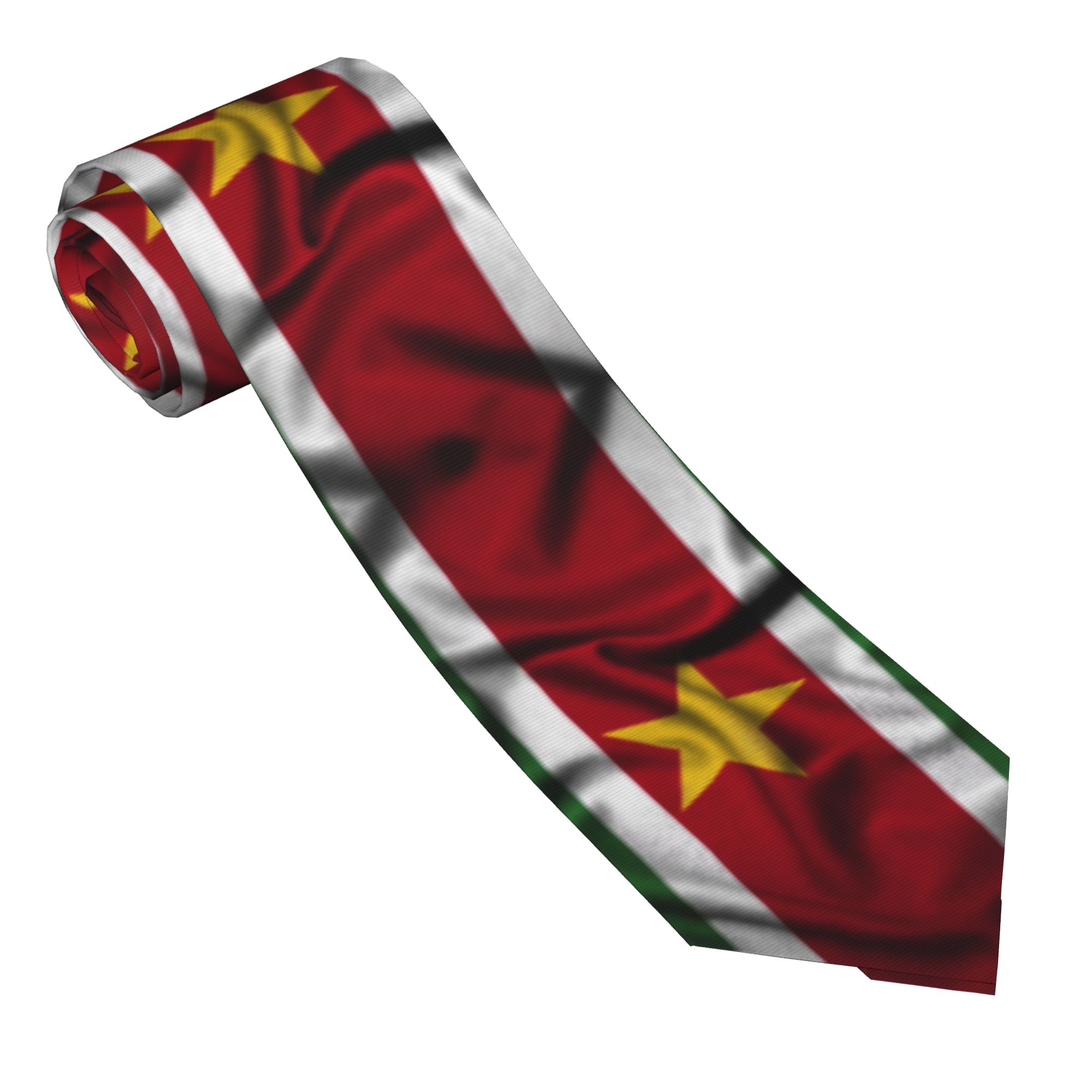 Men'S Accessories Gift Ideas - Krawat z flagą Surinamu, biznesowy krawat,
