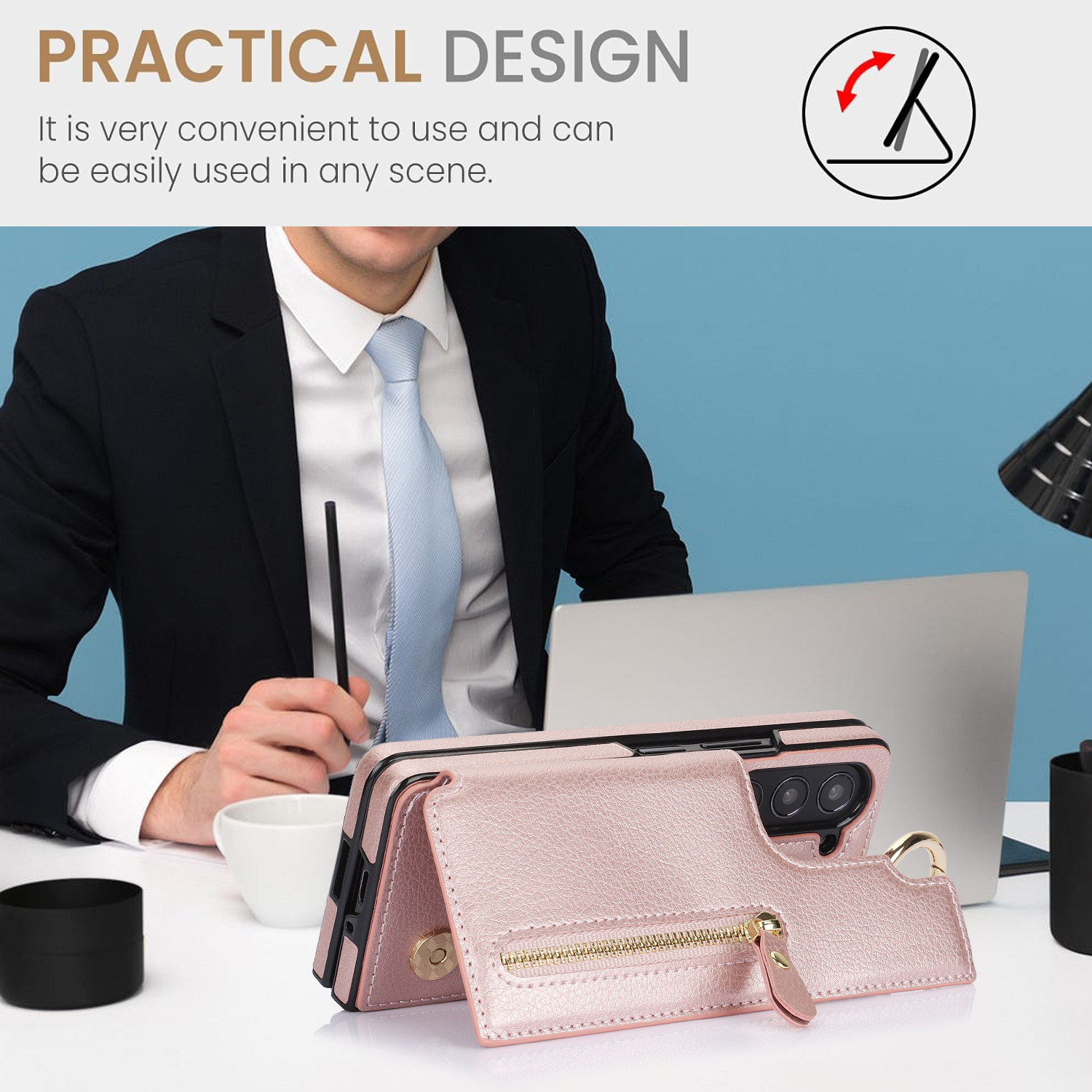 Skórzane etui z zamkiem błyska – Bifold Leather Wallet recenzja i cena