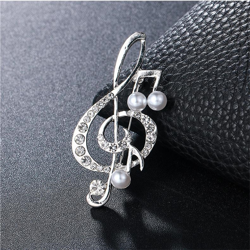 1Pc Eleganckie broszki z nutam – Men'S Accessories Gift Ideas recenzja i cena