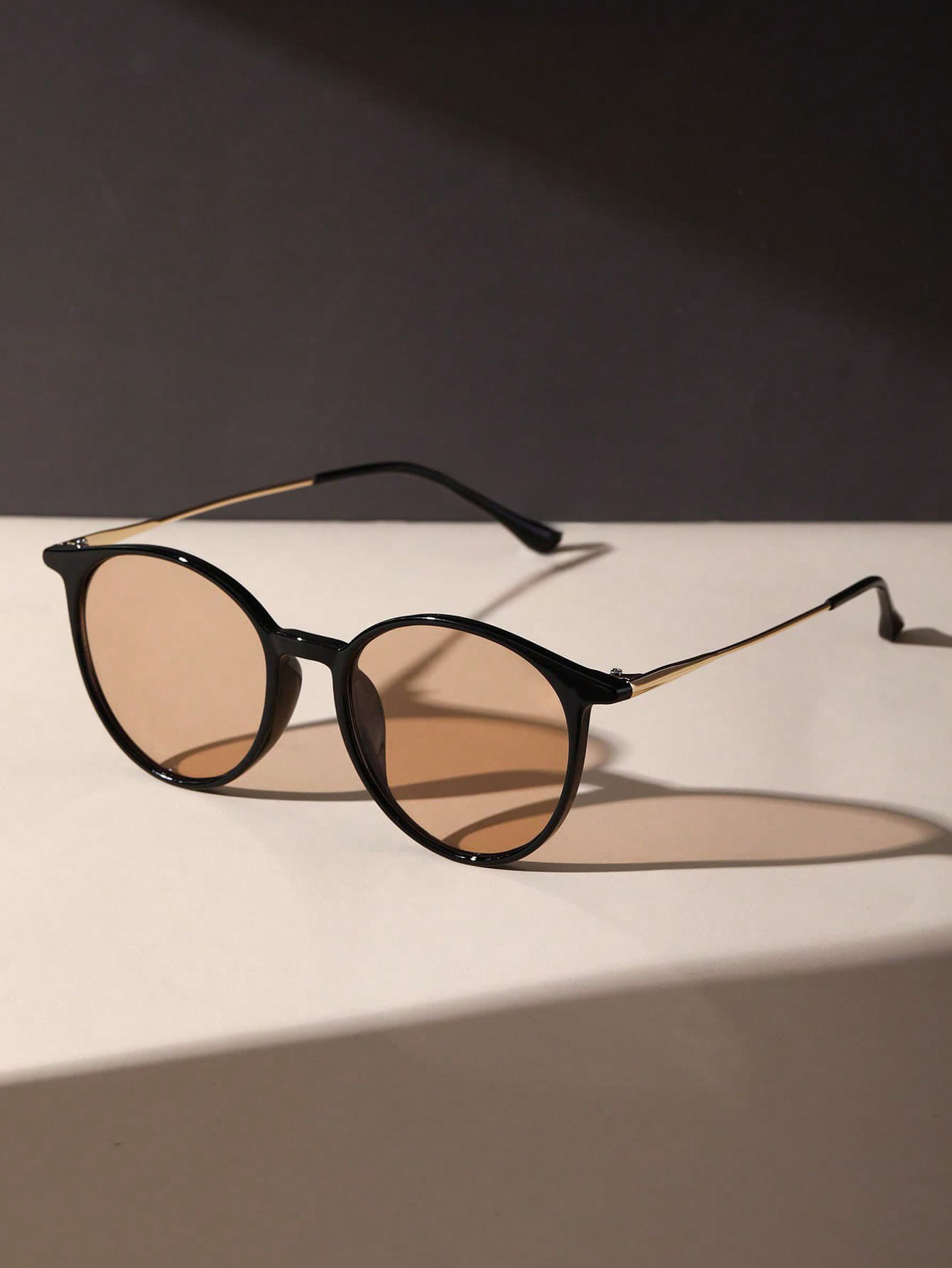 1 szt. Modne okrągłe metalowe  – Men'S Accessories Glasses recenzja i cena