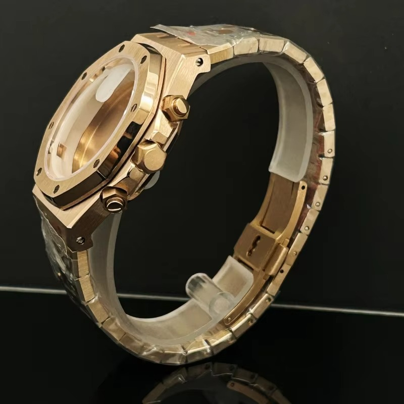 41mm różowo-złoty czarny zegar – Men Accessories Logo recenzja i cena