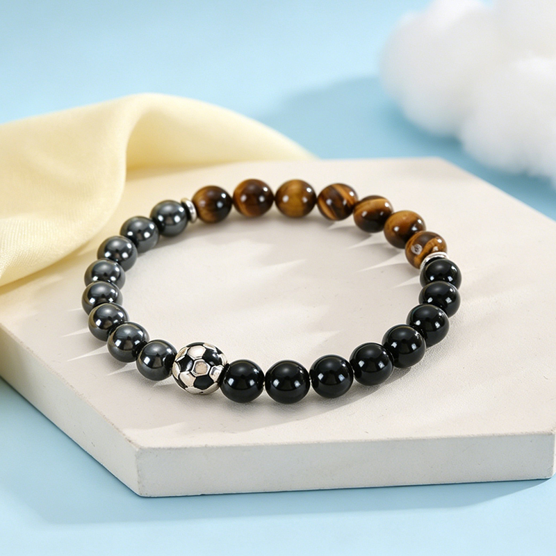 Bransoletka Piłkarska Czarny O – Men'S Accessories Gift Ideas recenzja i cena