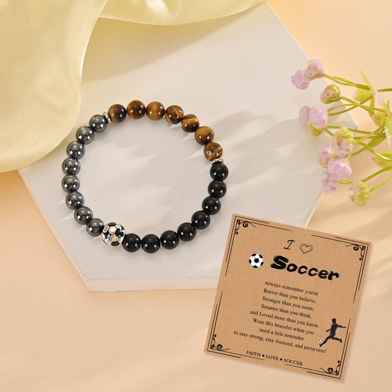 Bransoletka Piłkarska Czarny O – Men'S Accessories Gift Ideas recenzja i cena
