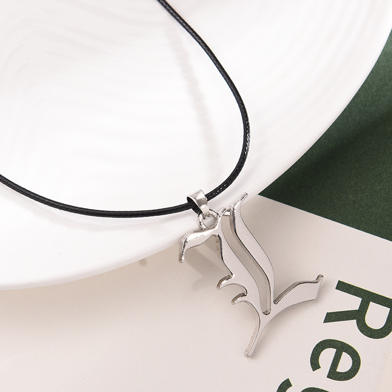 Anime Death Note L Logo naszyj – Men Accessories Logo recenzja i cena