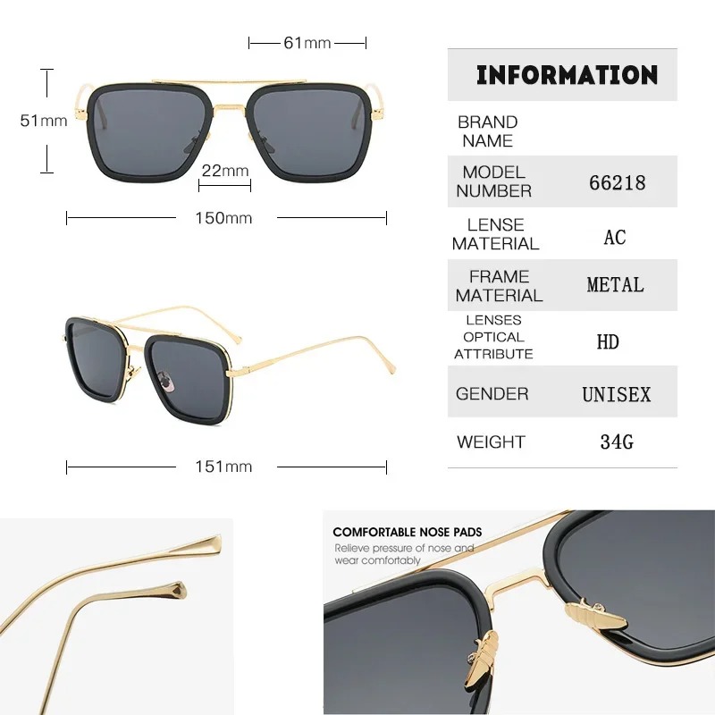 Okulary Steam Punk Tony Stark  – Men'S Accessories Glasses recenzja i cena